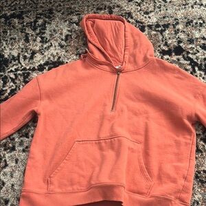 Time and Tru Coral Hoodie Sweatshirt